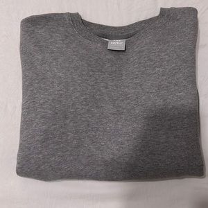 Light grey TNA cozy AF crewneck